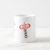 Red Speckled aluminum coffee Mug hot cocoa & fuzzy socks saying