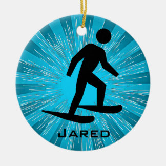 Personalized Snowshoeing Ornament