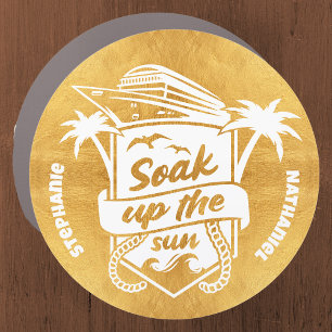 Personalized Soak Up the Sun Cruise Car Magnet