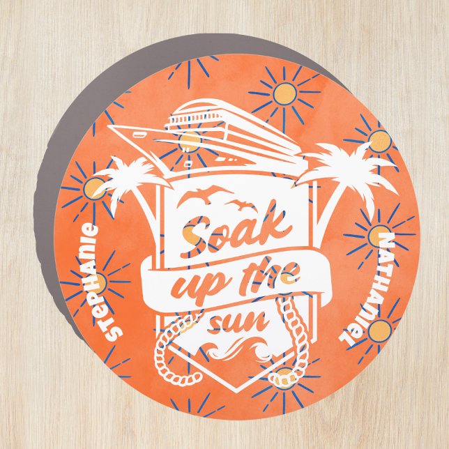Personalized Soak Up the Sun Cruise Car Magnet (Creator Uploaded)