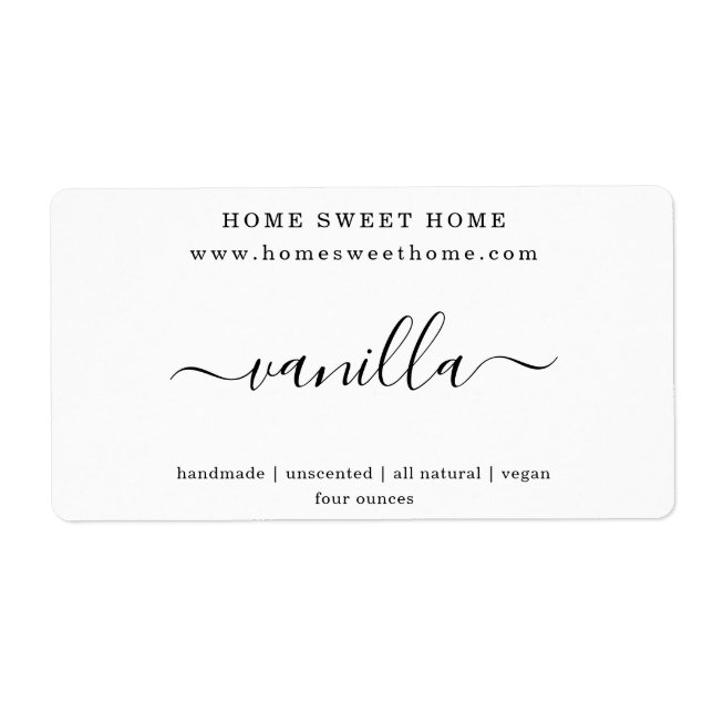 Personalized Soap Label Sticker