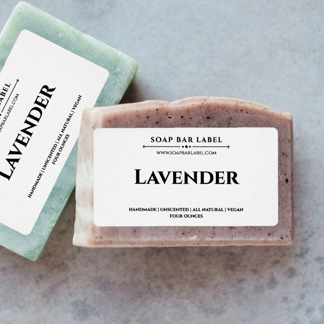 Personalized Soap Label White Background Sticker (Creator Uploaded)