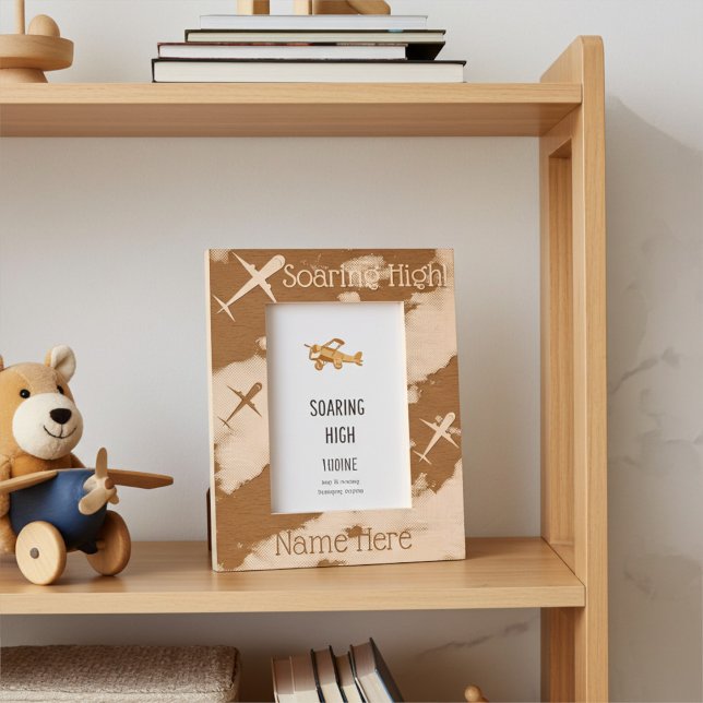 Personalized Soaring Airplanes Kids Picture Frame (Creator Uploaded)