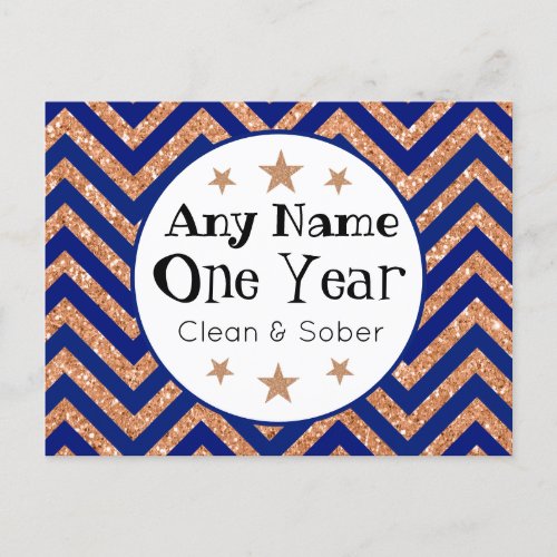 Personalized Sober Anniversary Card