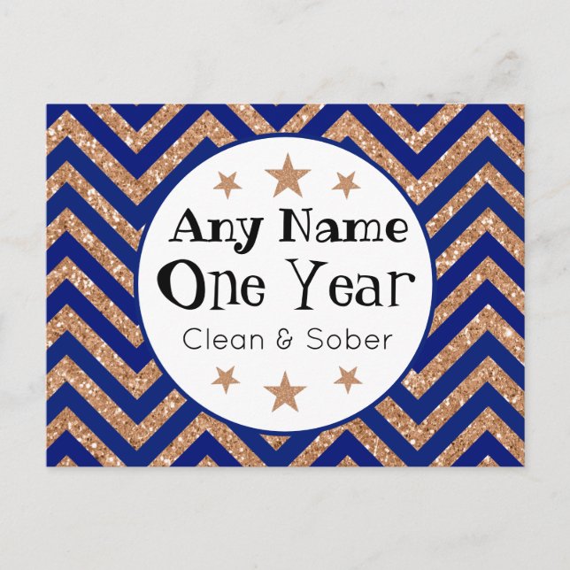 Personalized Sober Anniversary Card (Front)