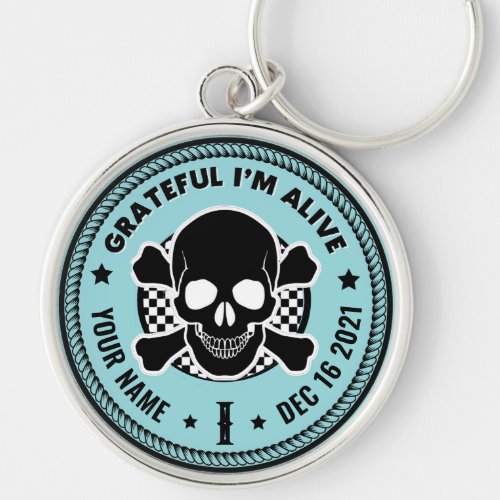 Personalized Sober Recovery Gift for Men Keychain