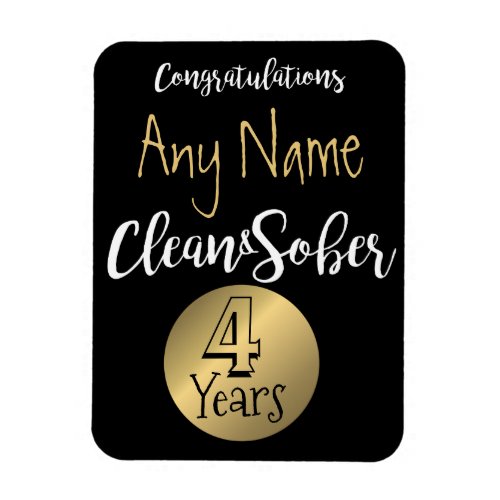 personalized sobriety 12 step recovery custom card magnet