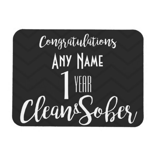 personalized sobriety 12 step recovery custom card magnet