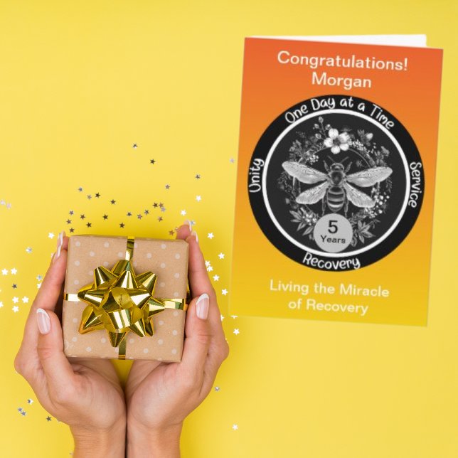 Personalized Sobriety Milestone Card  (Creator Uploaded)