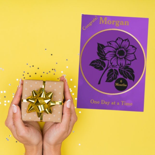 Personalized Sobriety Milestone Card (Creator Uploaded)