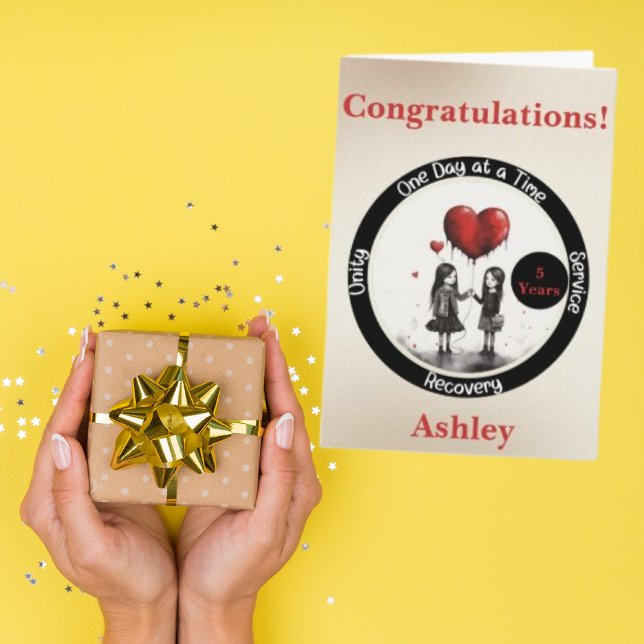 Personalized Sobriety Milestone Card (Creator Uploaded)