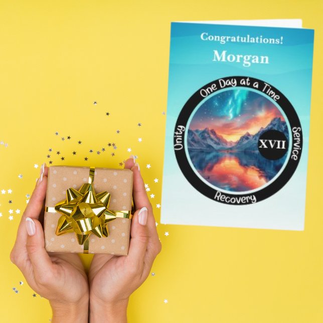 Personalized Sobriety Milestone Card (Creator Uploaded)