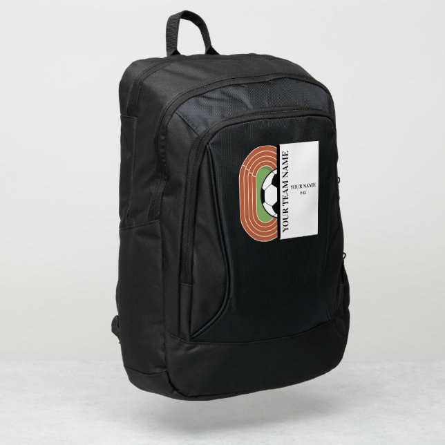 Personalized Soccer Backpack | Sports & School Bag (Left Corner)