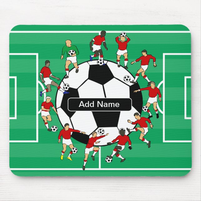Personalized soccer ball and players mouse pad (Front)