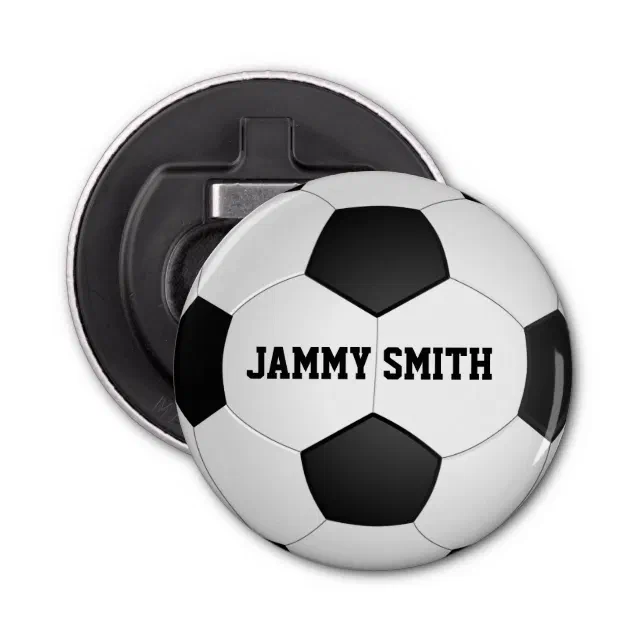 Personalized Soccer ball bottle opener Gifts Zazzle