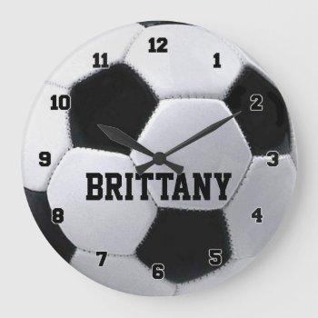 Personalized Soccer Ball Clock by Baysideimages at Zazzle