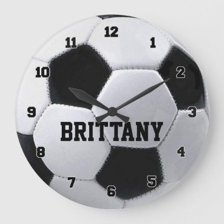 Personalized Soccer Ball Clock
