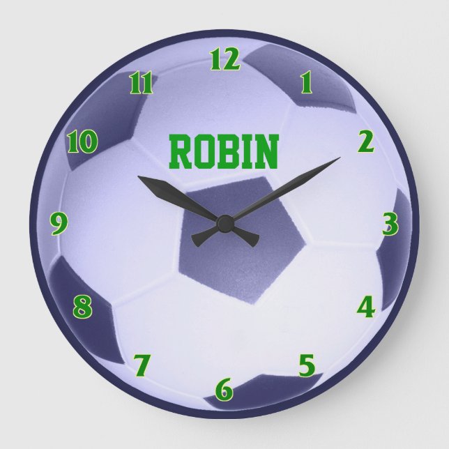 Personalized Soccer Ball Clock (Front)