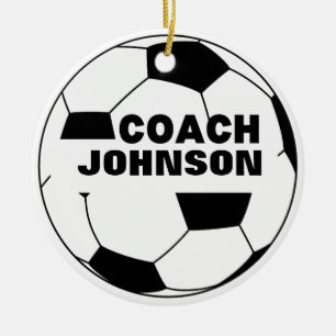 Personalized Soccer Ball Coach Ornament