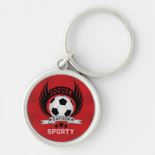 Personalized Soccer Ball Design For Sport Lovers Keychain