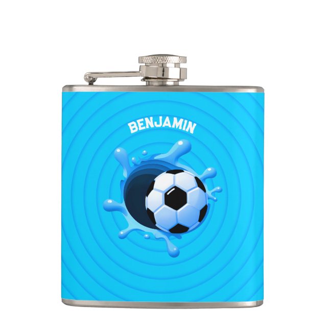Personalized Soccer Ball Flask (Front)