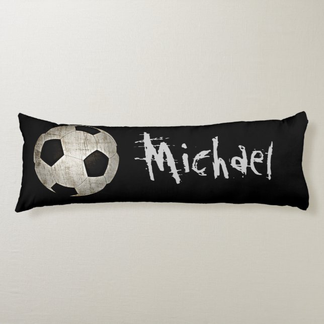 Personalized Soccer Ball Fun Body Pillow (Front)
