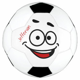 Personalized Soccer Ball funny face