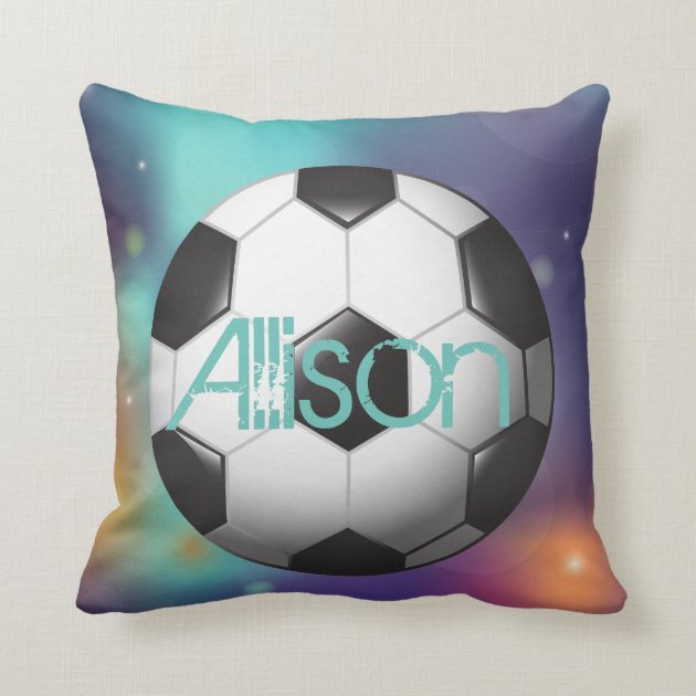 personalized soccer pillow