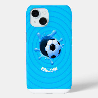 Personalized Soccer Ball IPhone 15 Case