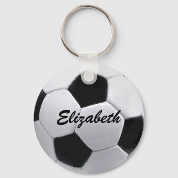 Personalized Soccer Ball Keychain by Baysideimages at Zazzle