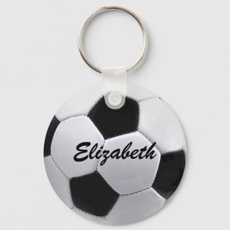 Personalized Soccer Ball Keychain