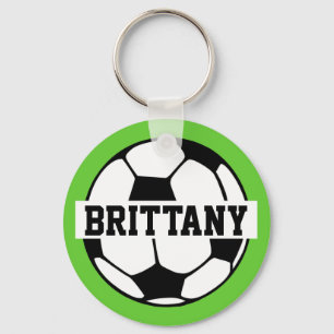 Personalized Soccer Ball Keychain