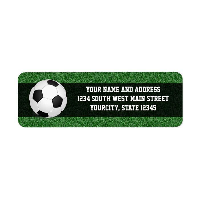Personalized Soccer Ball Label