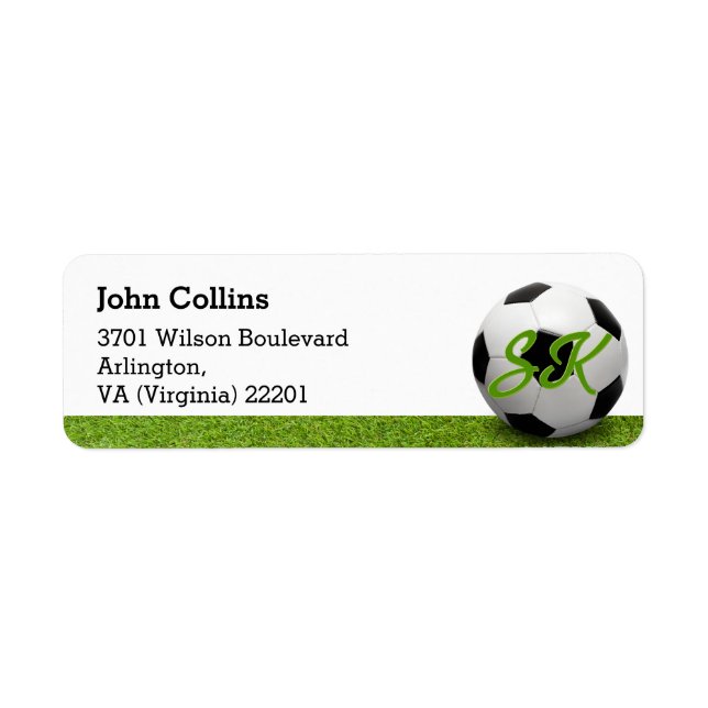 Personalized | Soccer Ball Label (Front)