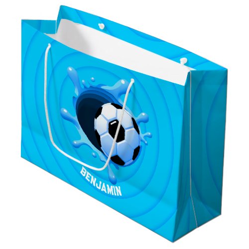 Personalized Soccer Ball Large Gift Bag