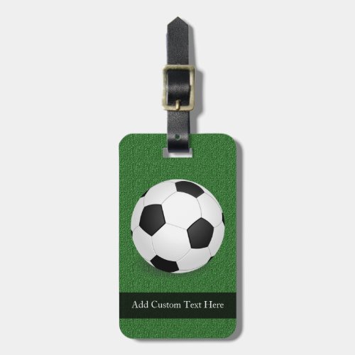 Personalized Soccer Ball Luggage Tag