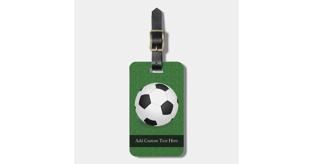 Personalized Soccer Ball Luggage Tag Zazzle