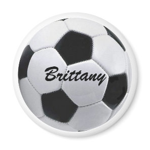 Personalized Soccer Ball Magnet