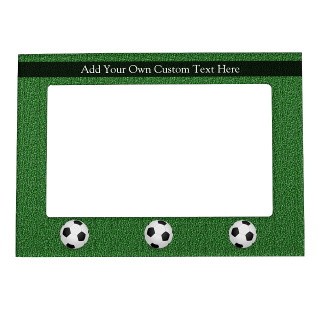 Personalized Soccer Ball Magnetic Picture Frame (Front)