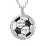 Personalized Soccer Ball Name Number Sport Pendant