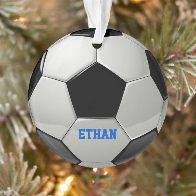 Personalized Soccer Ball Ornament (Tree)