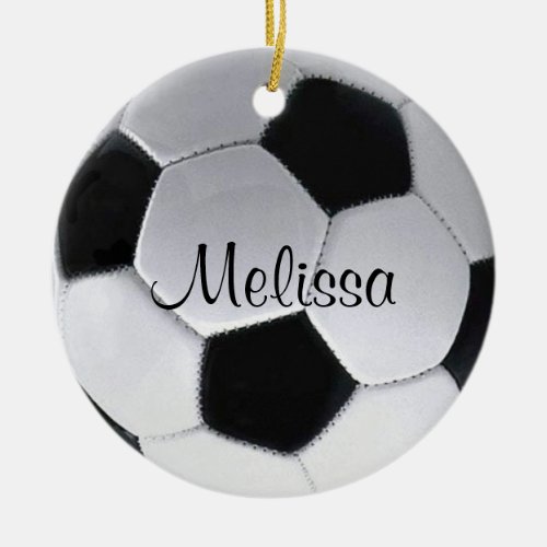 Personalized Soccer Ball Ornament