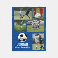 Super Soft 15/20 Panel Soccer & Paw Print Sublimation Blankets 