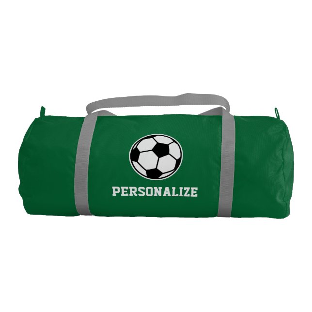 Personalized soccer ball sports duffle bag (Front)