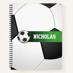 Personalized Soccer Ball Sports Fan Notebook