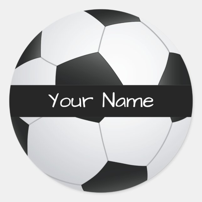 Personalized Soccer Ball Sticker (Front)