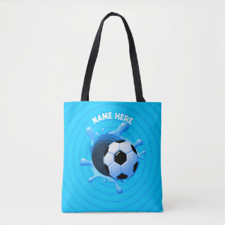 Personalized Soccer Ball Tote Bag