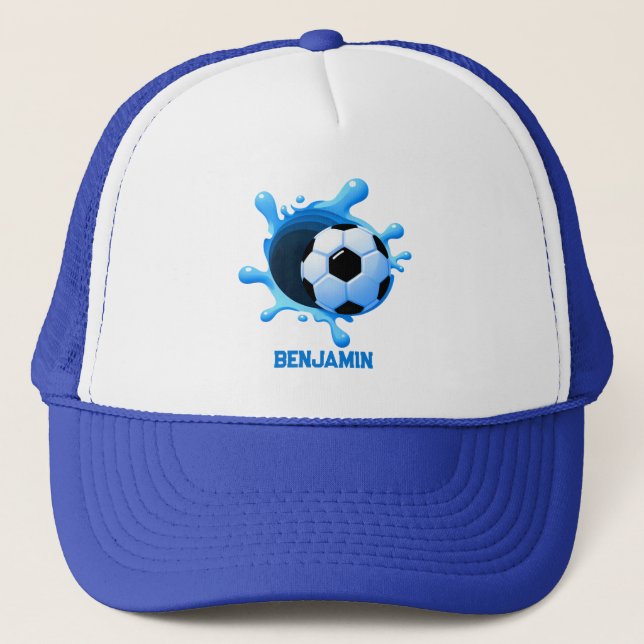 Personalized Soccer Ball Trucker Hat (Front)