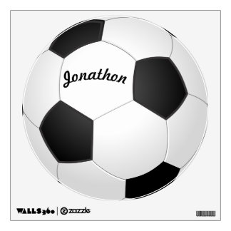 Personalized Soccer Ball Wall Decal