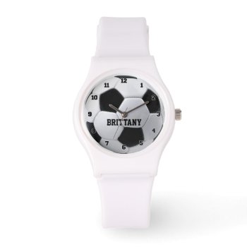 Personalized Soccer Ball Watch by Baysideimages at Zazzle